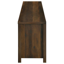 Load image into Gallery viewer, Coaster Enfield 71-inch TV Stand Fireplace Media Console Dark Pine