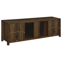 Load image into Gallery viewer, Coaster Enfield 71-inch TV Stand Fireplace Media Console Dark Pine