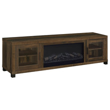 Load image into Gallery viewer, Coaster Havering 71-inch TV Stand Fireplace Media Console Dark Pine