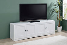 Load image into Gallery viewer, Coaster Laughlin 4-door Engineered Wood 78-inch TV Stand White