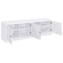 Load image into Gallery viewer, Coaster Laughlin 4-door Engineered Wood 78-inch TV Stand White