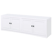 Load image into Gallery viewer, Coaster Laughlin 4-door Engineered Wood 78-inch TV Stand White