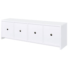 Load image into Gallery viewer, Coaster Laughlin 4-door Engineered Wood 78-inch TV Stand White