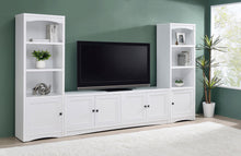 Load image into Gallery viewer, Coaster Laughlin 4-door Engineered Wood 78-inch TV Stand White