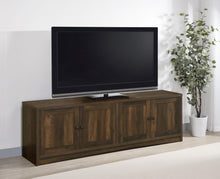 Load image into Gallery viewer, Coaster Laughlin 4-door Engineered Wood 78-inch TV Stand Dark Pine