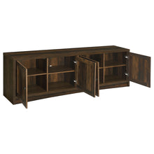 Load image into Gallery viewer, Coaster Laughlin 4-door Engineered Wood 78-inch TV Stand Dark Pine