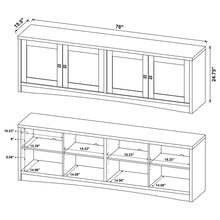 Load image into Gallery viewer, Coaster Laughlin 4-door Engineered Wood 78-inch TV Stand Dark Pine