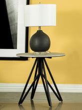 Load image into Gallery viewer, Coaster Hadi Round SmartTop™ Side End Table Cement and Gunmetal