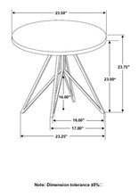 Load image into Gallery viewer, Coaster Hadi Round SmartTop™ Side End Table Cement and Gunmetal
