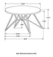 Load image into Gallery viewer, Coaster Hadi Round SmartTop™ Coffee Table Cement and Gunmetal