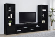 Load image into Gallery viewer, Coaster Jupiter 3-piece Entertainment Center 79-inch TV Stand Black
