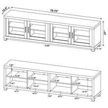 Load image into Gallery viewer, Coaster Sachin 3-piece Entertainment Center 79-inch TV Stand Black