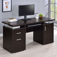Load image into Gallery viewer, Coaster Tracy 55-inch 2-drawer Office Computer Desk Cappuccino