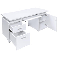 Load image into Gallery viewer, Coaster Tracy 55-inch 2-drawer Office Computer Desk White