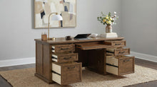 Load image into Gallery viewer, Coaster Altidore 68-inch 7-drawer Executive Home Office Desk Distressed Brown