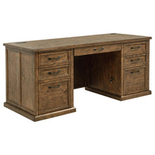 Load image into Gallery viewer, Coaster Altidore 68-inch 7-drawer Executive Home Office Desk Distressed Brown