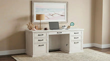 Load image into Gallery viewer, Coaster Altidore 68-inch 7-drawer Executive Home Office Desk Distressed White