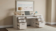 Load image into Gallery viewer, Coaster Altidore 68-inch 7-drawer Executive Home Office Desk Distressed White