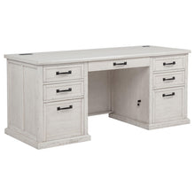 Load image into Gallery viewer, Coaster Altidore 68-inch 7-drawer Executive Home Office Desk Distressed White