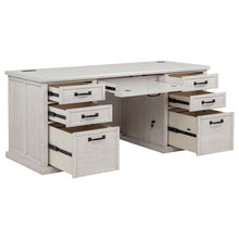 Load image into Gallery viewer, Coaster Altidore 68-inch 7-drawer Executive Home Office Desk Distressed White