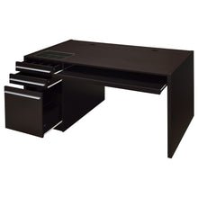 Load image into Gallery viewer, Coaster Halston 60-inch 3-drawer Office Computer Desk Cappuccino