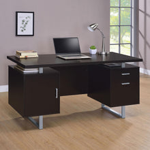 Load image into Gallery viewer, Coaster Lawtey 60-inch 2-drawer Office Computer Desk Cappuccino