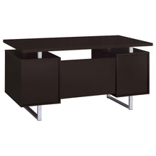 Load image into Gallery viewer, Coaster Lawtey 60-inch 2-drawer Office Computer Desk Cappuccino