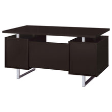 Load image into Gallery viewer, Coaster Lawtey 60-inch 2-drawer Office Computer Desk Cappuccino