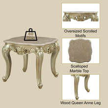 Load image into Gallery viewer, Acme Gorsedd End Table W/Marble Top