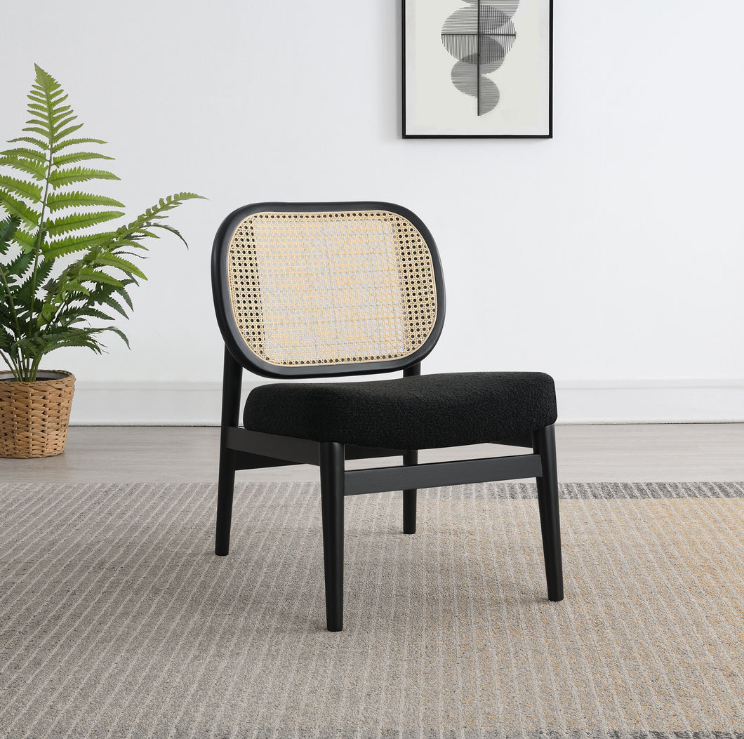 COASTER ACCENT CHAIR (BLACK)