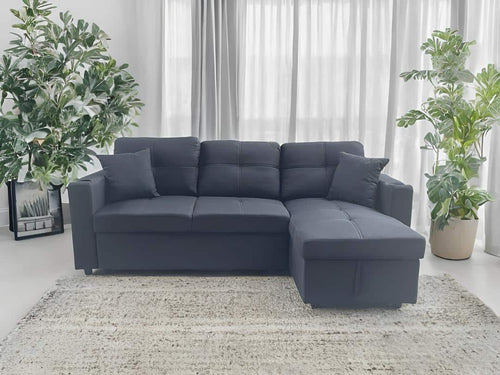 9020 Black Sectional