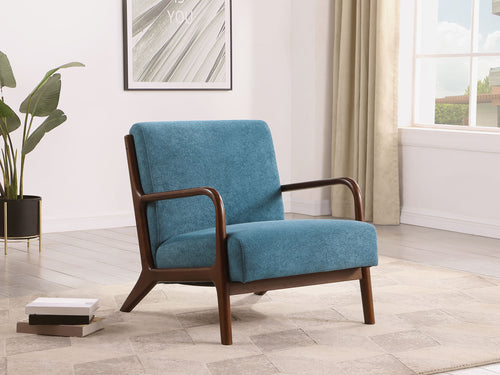 COASTER ACCENT CHAIR (PEACOK BLUE)