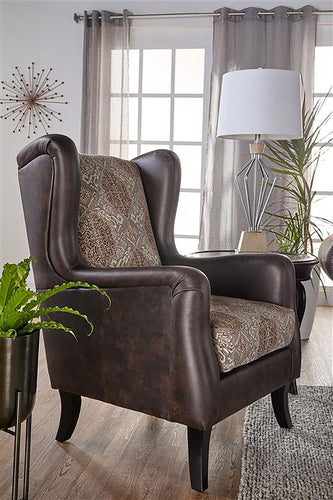 COASTER ACCENT CHAIR (BROWN)
