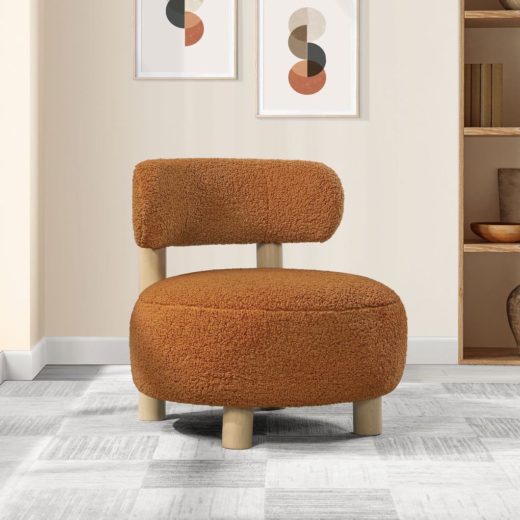 COASTER ACCENT CHAIR (ORANGE)