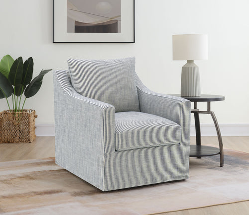 COASTER ACCENT SWIVEL CHAIR (GREY)