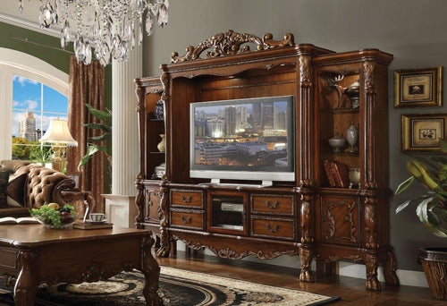 Acme Dresden Cherry Oak Entertainment Center
