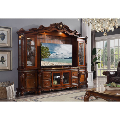 Acme Picardy Honey Oak Entertainment Center
