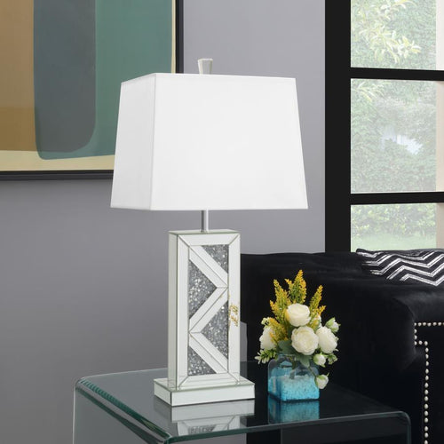 Coaster Carmen Silver Mirrored Lamp (Set of 2)
