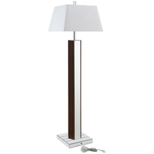 Load image into Gallery viewer, Coaster Elena 67-inch Square Tapered Mirrored Floor Lamp Brown