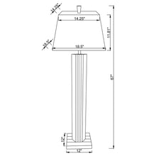 Load image into Gallery viewer, Coaster Elena 67-inch Square Tapered Mirrored Floor Lamp Brown