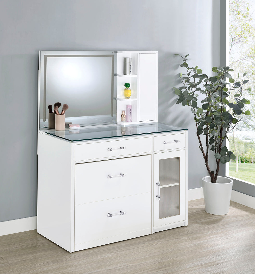 COASTER VANITY (WHITE HIGH GLOSS)