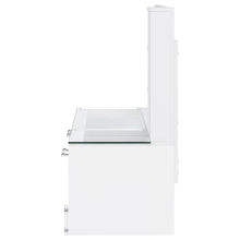 Load image into Gallery viewer, Coaster Flora 2-drawer Vanity Set with LED Mirror White High Gloss