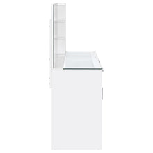 Load image into Gallery viewer, Coaster Flora 2-drawer Vanity Set with LED Mirror White High Gloss