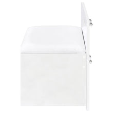 Load image into Gallery viewer, Coaster Flora 2-drawer Vanity Set with LED Mirror White High Gloss