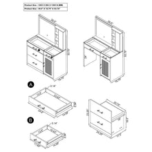 Load image into Gallery viewer, Coaster Flora 2-drawer Vanity Set with LED Mirror White High Gloss