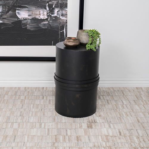 COASTER ACCENT TABLE (RUSTIC BLACK)