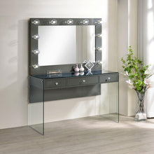 Load image into Gallery viewer, Coaster Afshan 3-drawer Vanity Set with Lighting Grey High Gloss