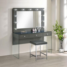 Load image into Gallery viewer, Coaster Afshan 3-drawer Vanity Set with Lighting Grey High Gloss