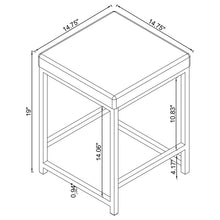 Load image into Gallery viewer, Coaster Umbridge Upholstered Square Padded Cushion Vanity Stool