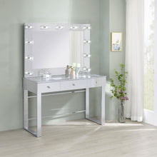 Load image into Gallery viewer, Coaster Umbridge 3-drawer Vanity Set with Lighting Chrome and White